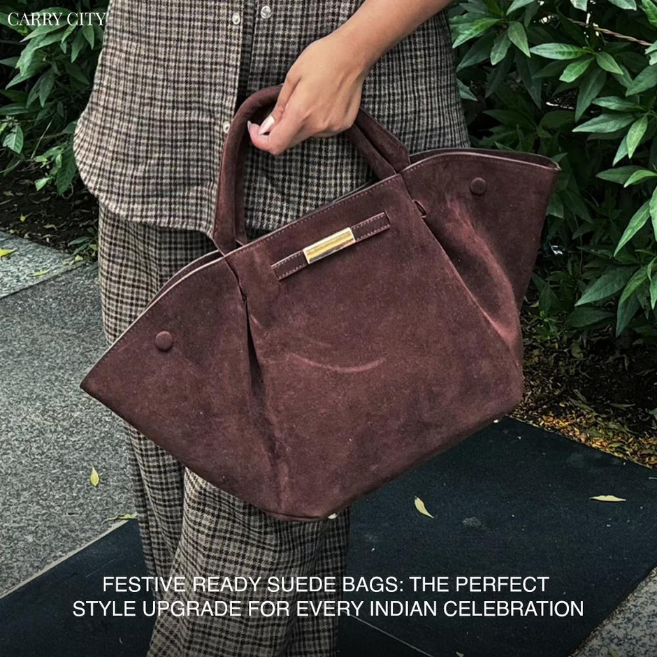 Festive Ready Suede Bags