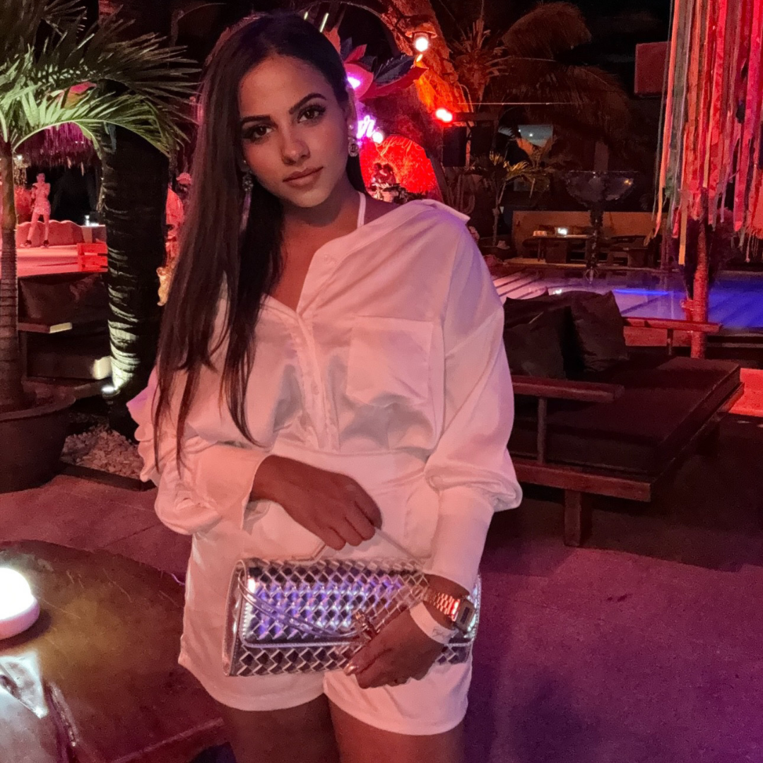 Alma Clutch Silver