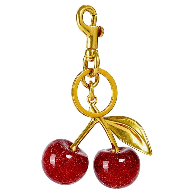 Cherry metal charm