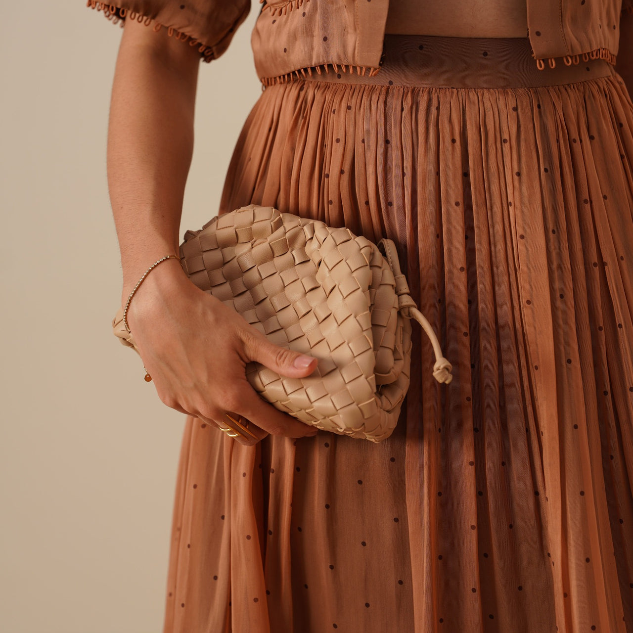 Twiggy Pouch Mini Creame
