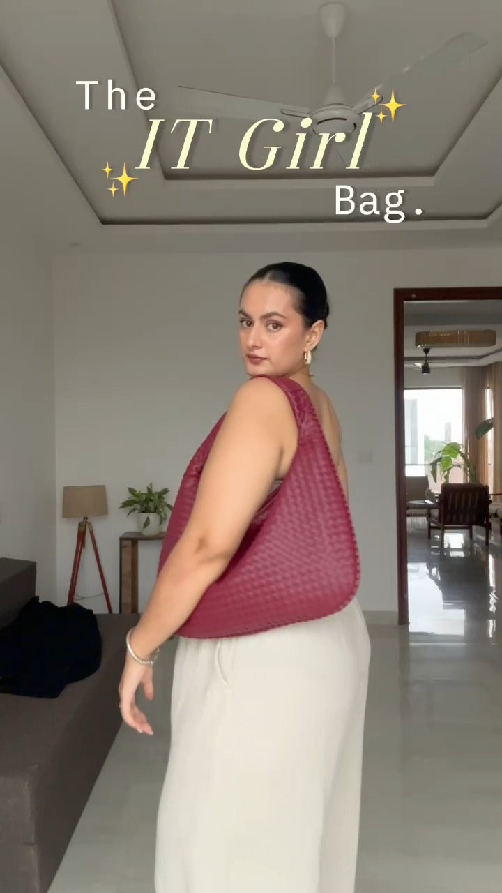 Uptown Tote Maroon